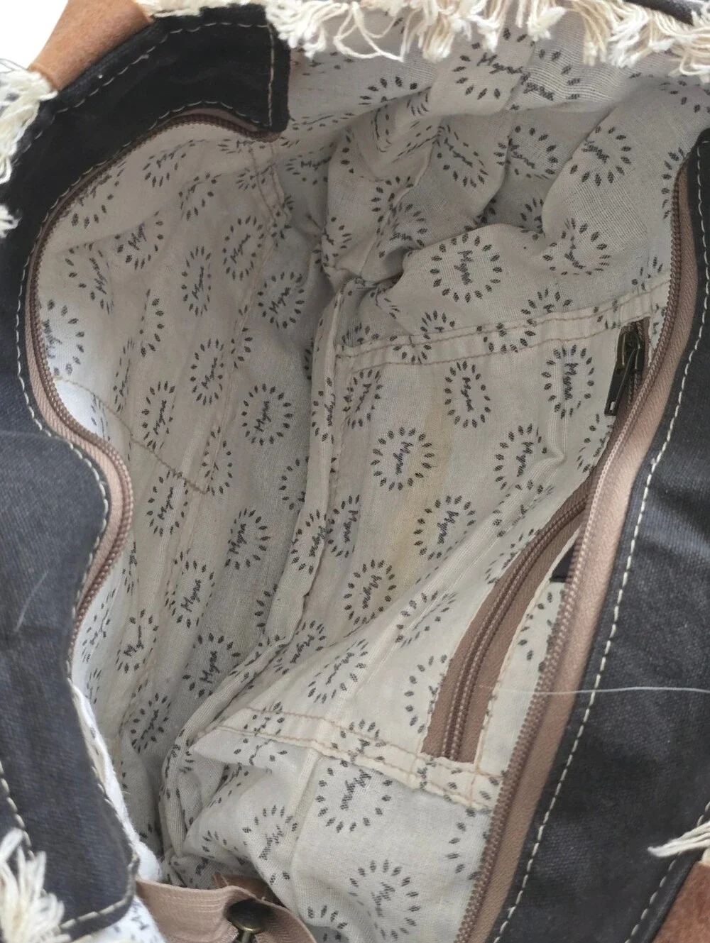 Myra Bag Mixed Print Hairow Bag Purse